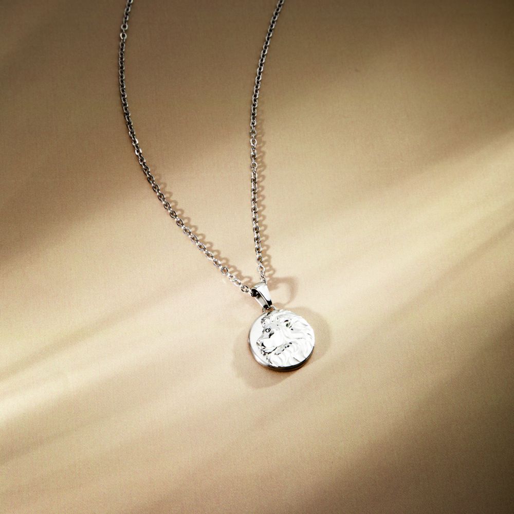 Collana Uomo Morellato Amuleti SBKA10 in Acciaio Silver con Pendente Simbolo Leone 50+5 cm - Arena Gioielli - Morellato