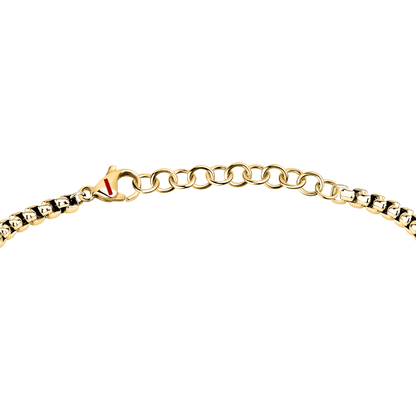 Bracciale Uomo Sector Spirit con Croce e Cristalli in Acciaio Oro e Nero SZQ34