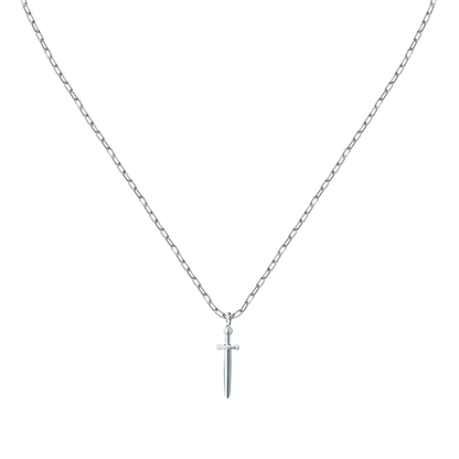 Collana Uomo Sector Basic con Pendente Spada in Acciaio Silver SZS172