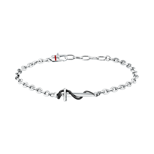 Bracciale Uomo Sector Basic Serpente Acciaio Nero SZS174 - Arena Gioielli - Sector