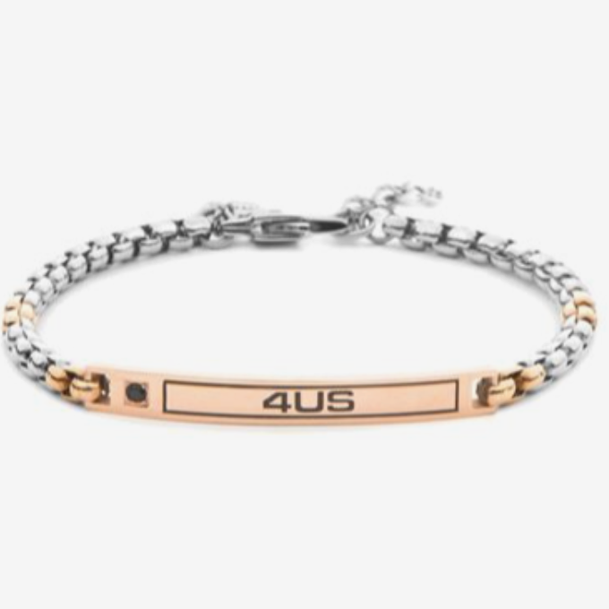 Bracciale Uomo Cesare Paciotti 4US Bicolore Oro Rosa 4UBR8447 - cesare paciotti