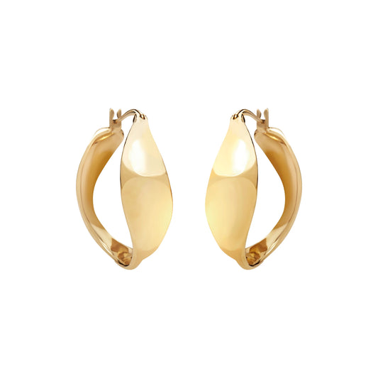 Orecchini a cerchio dorati Breil Whisper TJ3387 - Arena Gioielli 