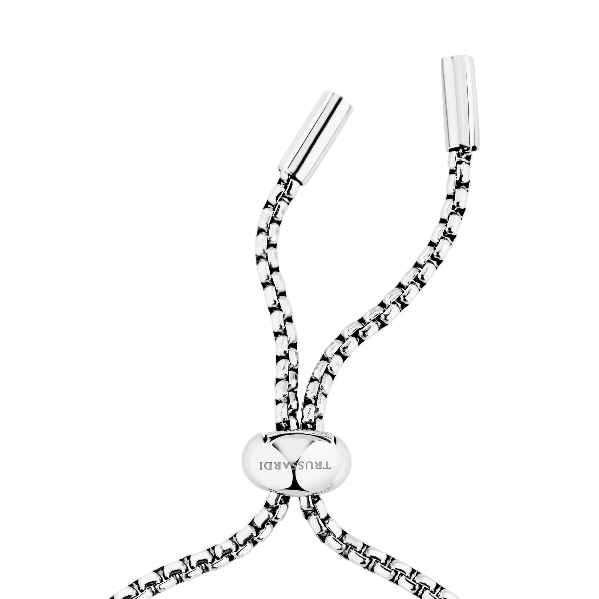 Bracciale Donna Trussardi T-Design in Acciaio Silver con Cristalli Bianchi TJAXA48 - Arena Gioielli