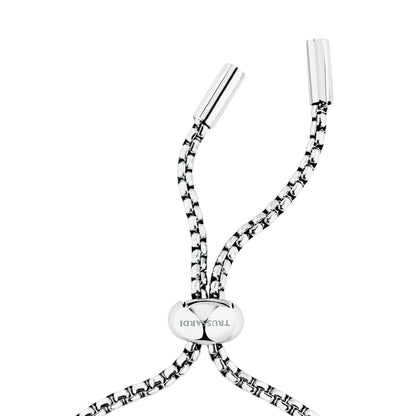 Bracciale Donna Trussardi T-Design in Acciaio Silver con Cristalli Bianchi TJAXA48 - Arena Gioielli