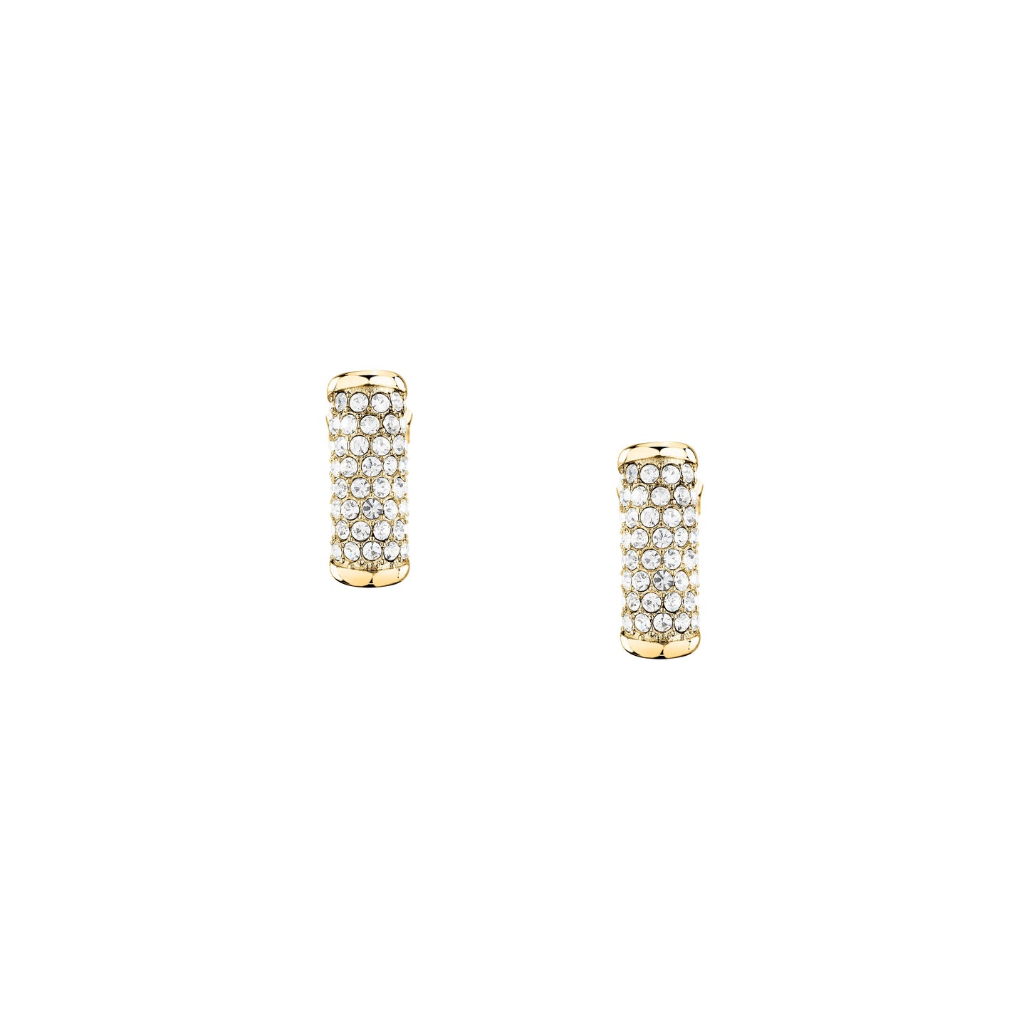Orecchini Donna Trussardi T-Design in Acciaio Dorato con Cristalli Bianchi TJAXA49 - Arena Gioielli - Trussardi