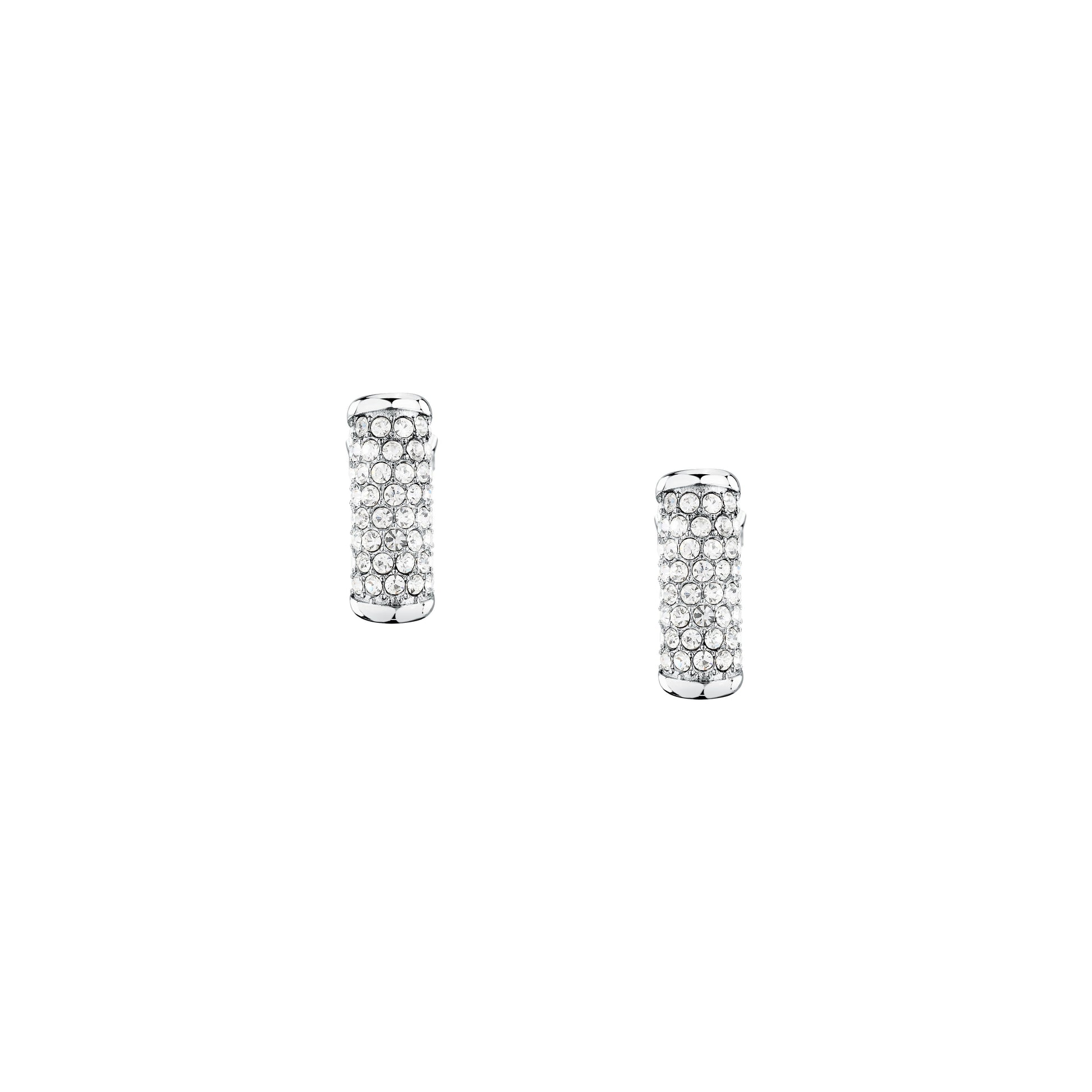 Orecchini Donna Trussardi T-Design in Acciaio Silver con Cristalli Bianchi TJAXA50 - Arena Gioielli