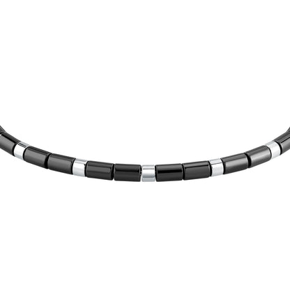 Bracciale Uomo Trussardi T-Ceramic in Acciaio e Ceramica Nera TJAXE06 - Arena Gioielli