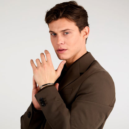 Bracciale Uomo Trussardi Acciaio Placca ID Bicolore TJAXV22 - Arena Gioielli