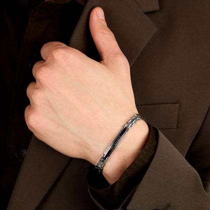 Bracciale Uomo Trussardi Acciaio Placca ID Bicolore TJAXV22 - Arena Gioielli