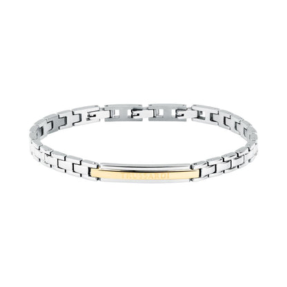 Bracciale Uomo Trussardi T-Steel Acciaio Placca ID Dorata TJAXV23 - Arena Gioielli