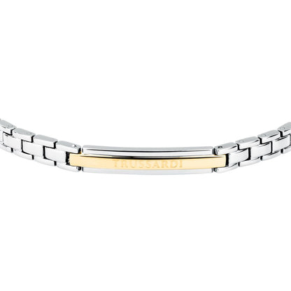 Bracciale Uomo Trussardi T-Steel Acciaio Placca ID Dorata TJAXV23 - Arena Gioielli