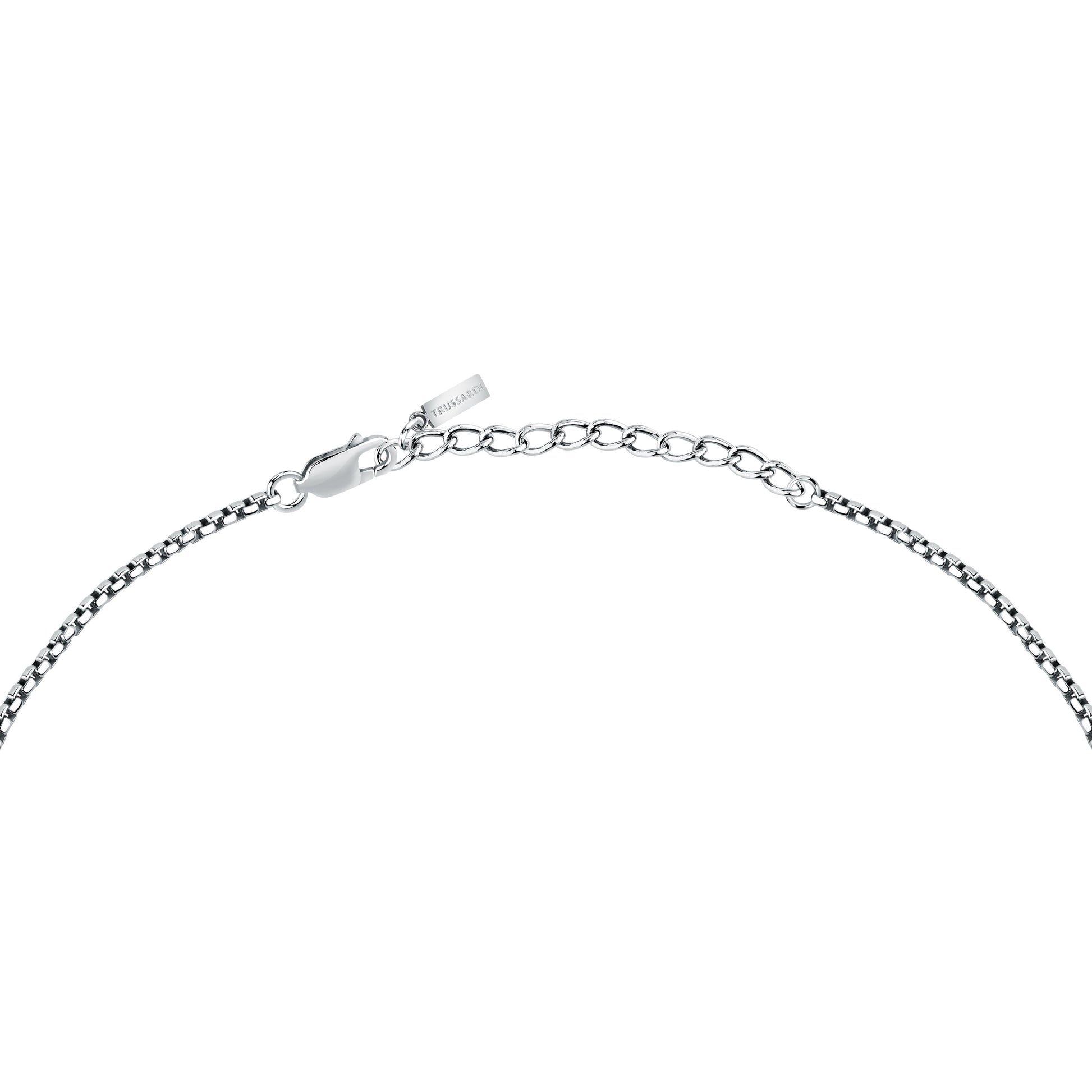 Collana Uomo Trussardi T-Steel in Acciaio con Pendente Rose-Gold TJAXV59 - Arena Gioielli