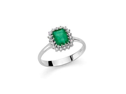 Anello donna oro Smeraldo naturale LID3376 - Arena Gioielli