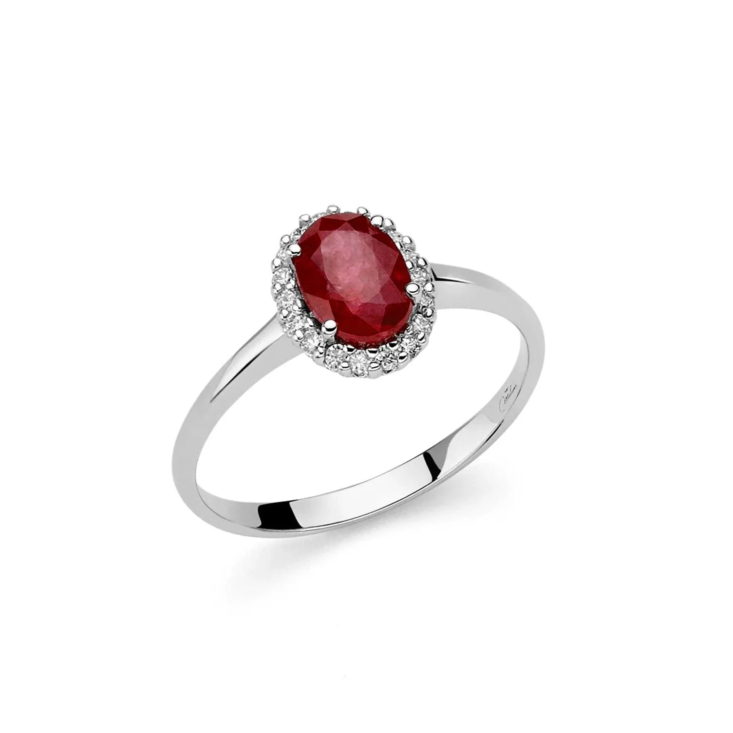 Anello donna Miluna oro, rubino e diamanti naturali LID3280 - Arena Gioielli 
