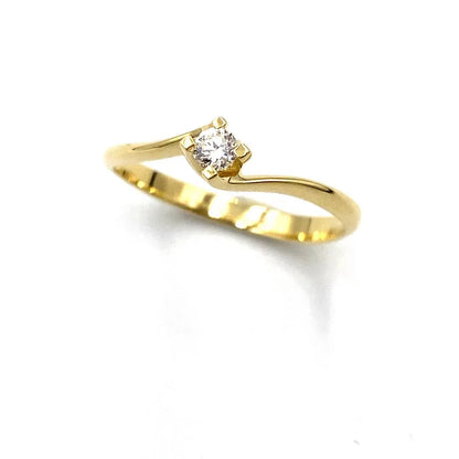 Anello donna Miluna Solitario LID5180G 0,10 ct - Arena Gioielli