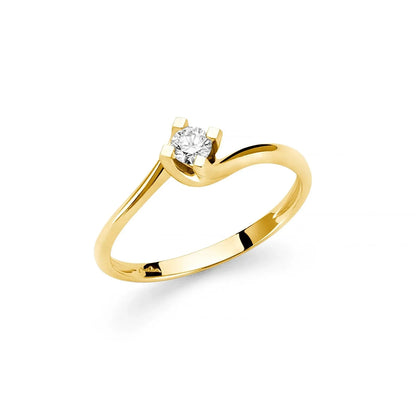 Anello donna Miluna Solitario LID5180G 0,10 ct - Arena Gioielli