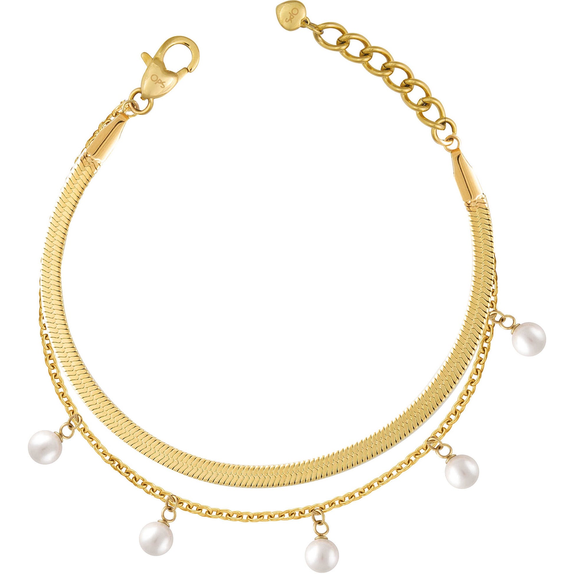 Bracciale donna gioielli Ops Objects Fable Pearls OPSBR-782 - Arena Gioielli 