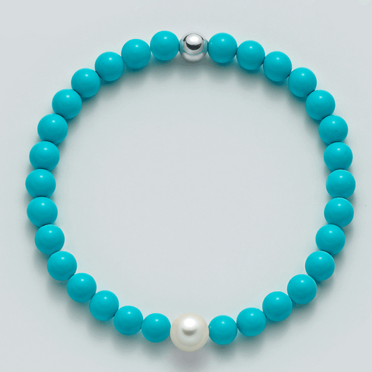 Bracciale Donna Miluna Terra e Mare Perla Turchese PBR3206 - Arena Gioielli  - Miluna