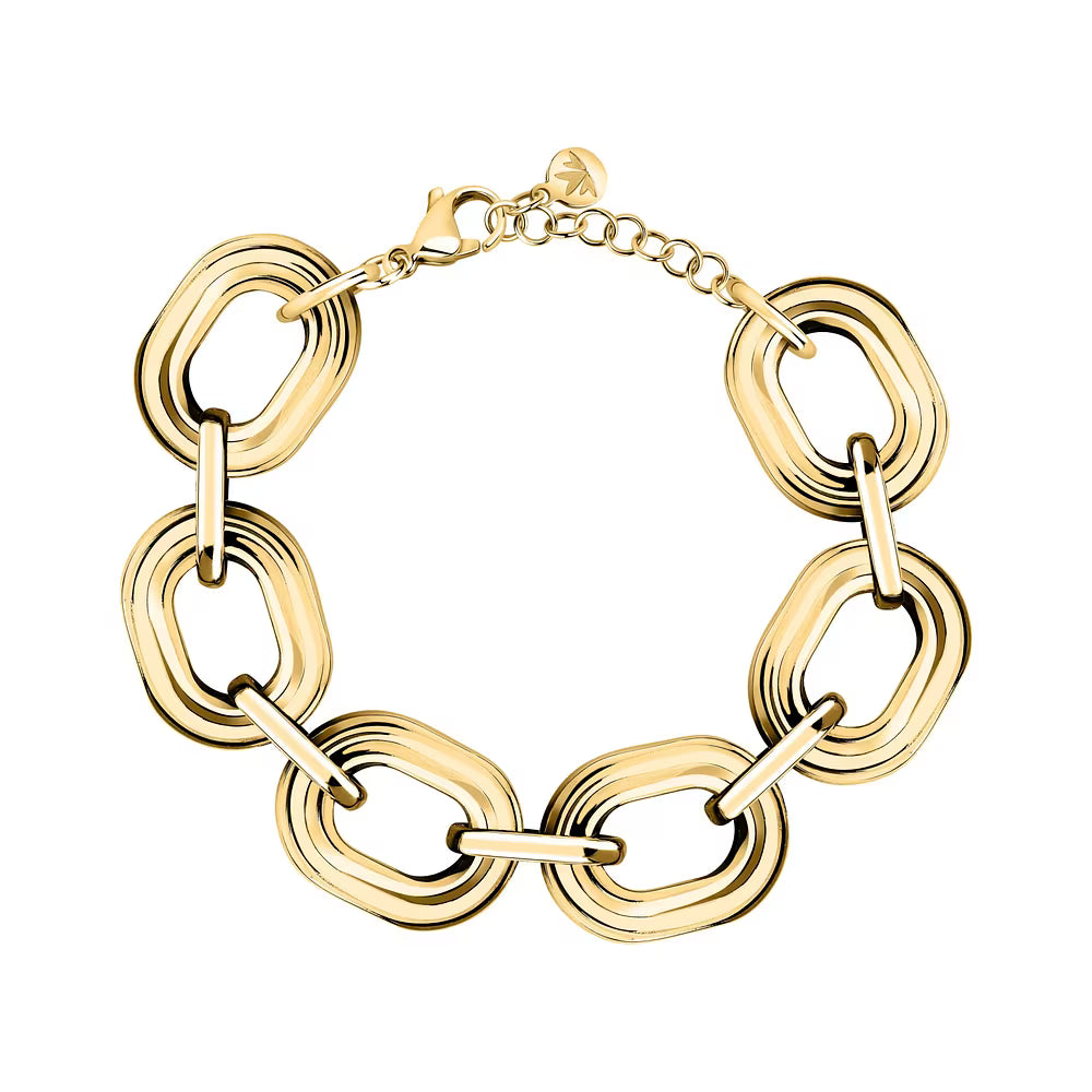 Bracciale Donna Morellato Vintage SAZJ05 in Acciaio Dorato a Maglia Catena 17+3 cm - Arena Gioielli