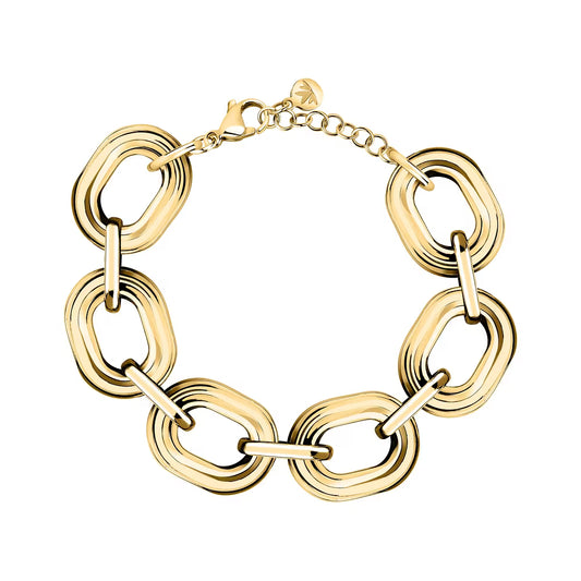 Bracciale Donna Morellato Vintage SAZJ05 in Acciaio Dorato a Maglia Catena 17+3 cm - Arena Gioielli - Morellato