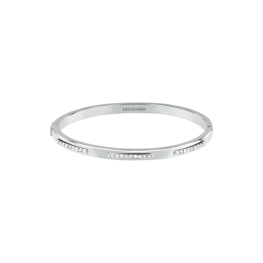 Bracciale Rigido Donna Trussardi Concept TJAYY06 – Acciaio e Cristalli - Trussardi