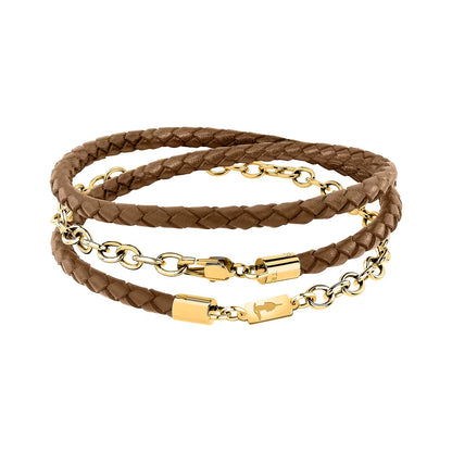 Bracciale Uomo Trussardi T-Leather TJAXZ16 - Arena Gioielli