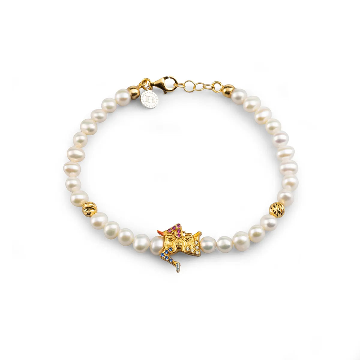 Bracciale donna in argento Isola Bella Perla Trinacria Lapilli 20001402 - Arena Gioielli 