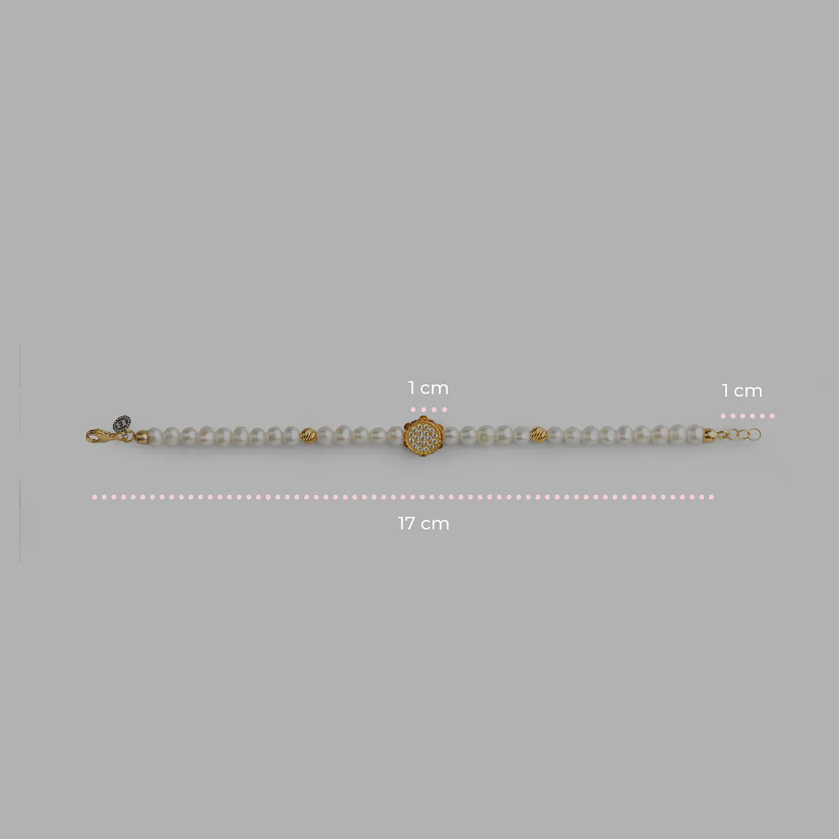 Bracciale donna in argento Isola Bella Perla Tamburello Lapilli 20001403 - Arena Gioielli 