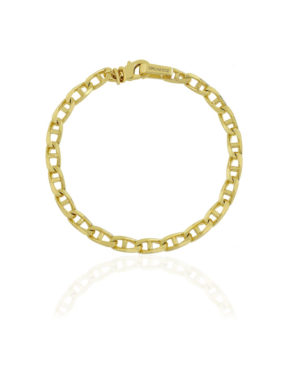 Bracciale Uomo Unoaerre 000EXB5114000 – Catena Traversino Oro - Arena Gioielli 
