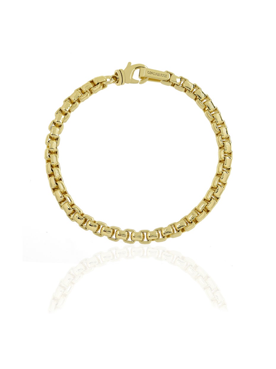 Bracciale Uomo Unoaerre 000EXB5134000 – Catena Veneziana Oro - Arena Gioielli 