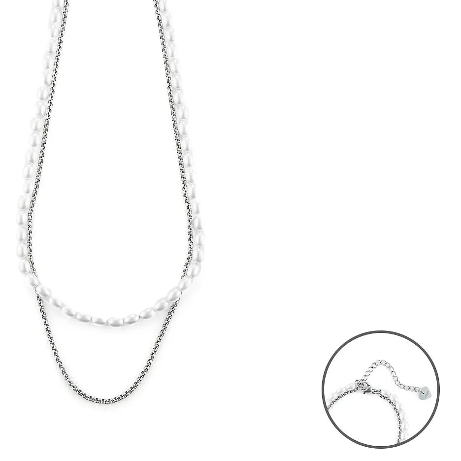 Collana donna 4us Cesare Paciotti acciaio 4UCL6464W - Arena Gioielli 