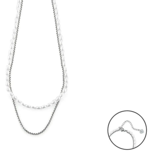Collana donna 4us Cesare Paciotti acciaio 4UCL6464W - Arena Gioielli 