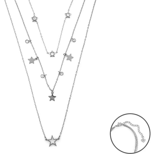 Collana donna 4us Cesare Paciotti acciaio 4UCL6521W - Arena Gioielli 
