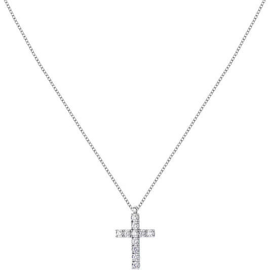 Collana donna Morellato Tesori in Argento 925 e Zirconi con Croce – SAIW117 - Arena Gioielli 