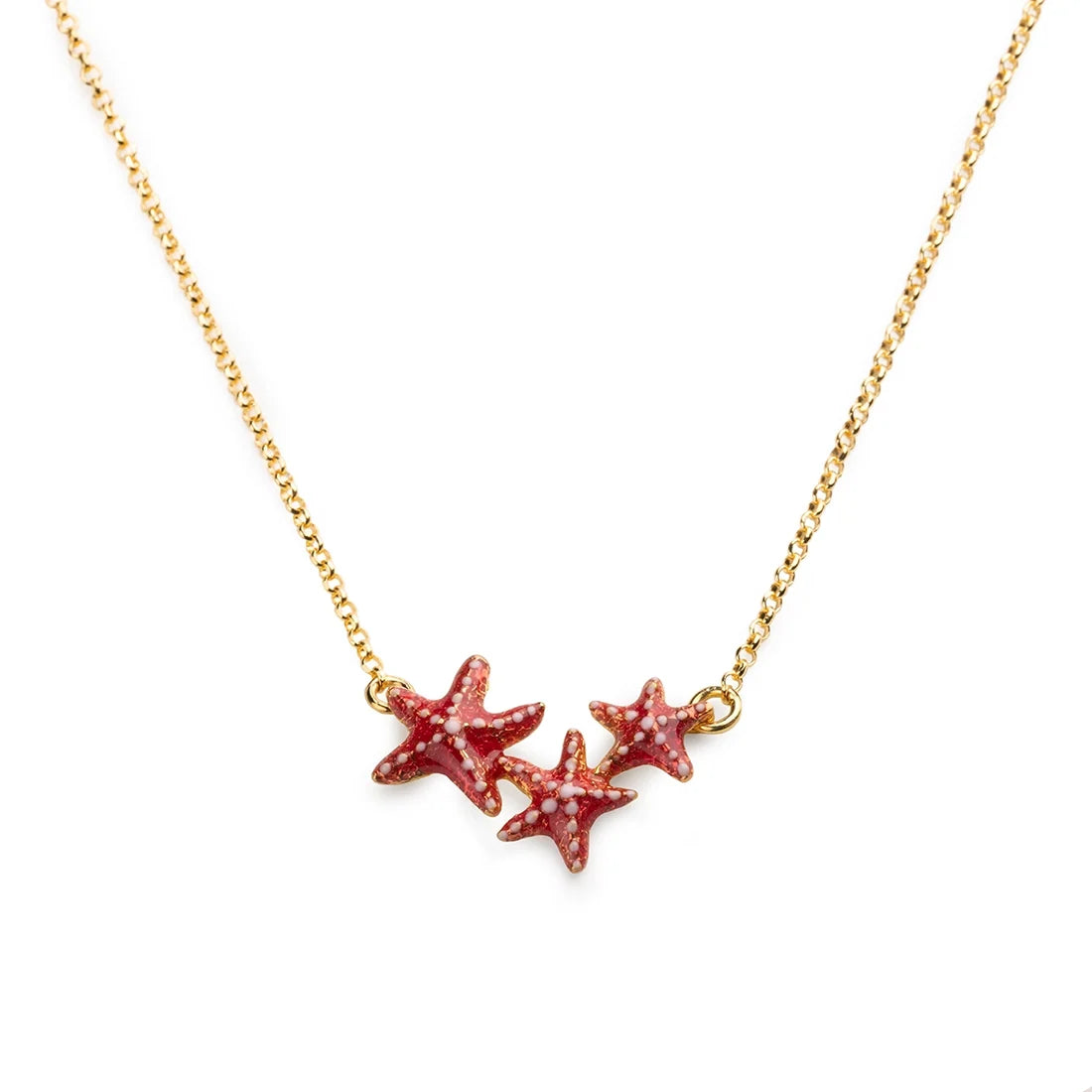 Collana Donna Isola Bella Stelle Marine 60000130 Placcata Oro 18kt e Smalti - Arena Gioielli - Isola bella