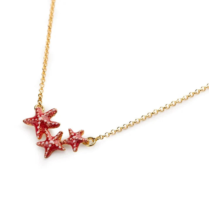 Collana Donna Isola Bella Stelle Marine 60000130 Placcata Oro 18kt e Smalti - Arena Gioielli