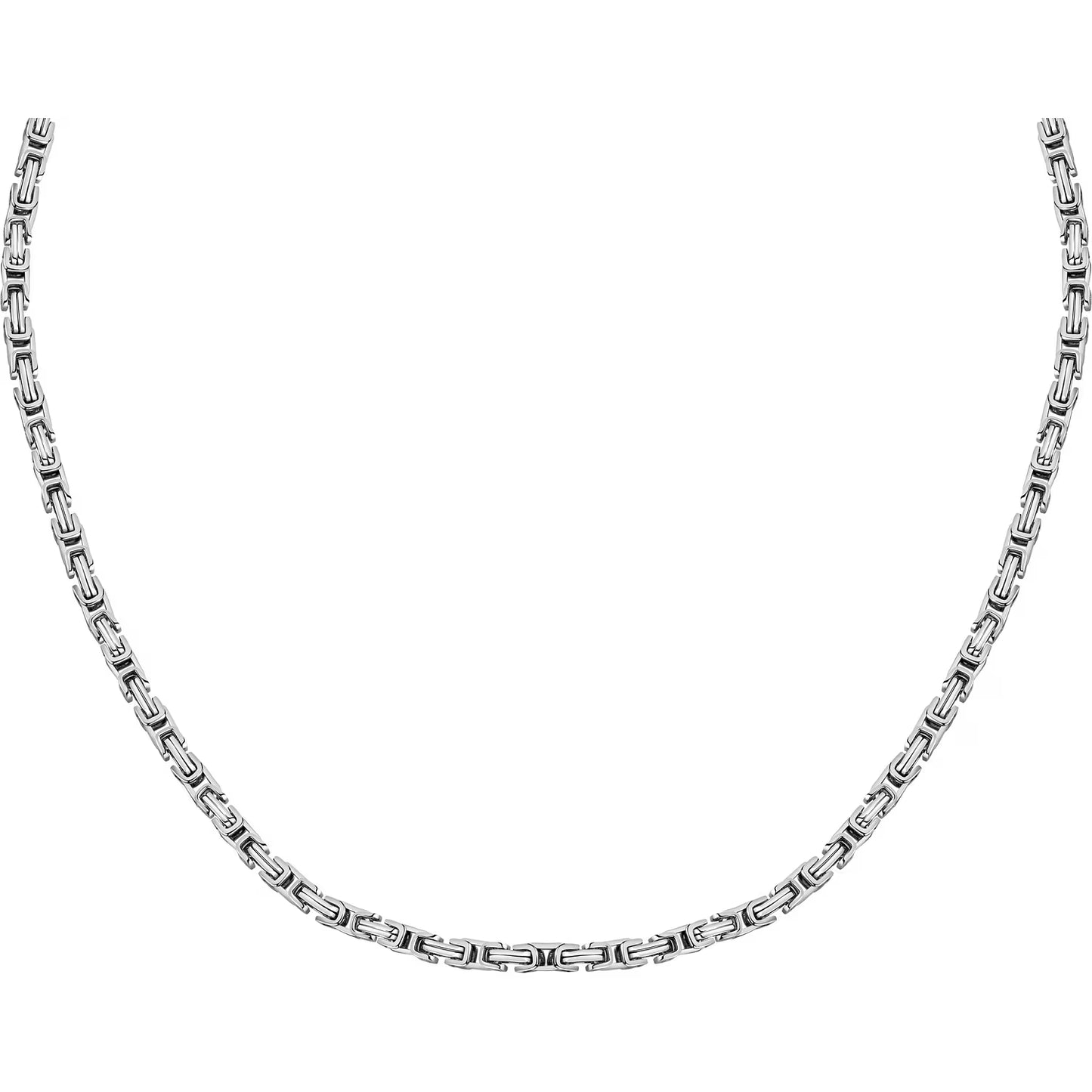 Collana Uomo Trussardi T-Steel TJAXV46 – Maglia Bizantina - Trussardi