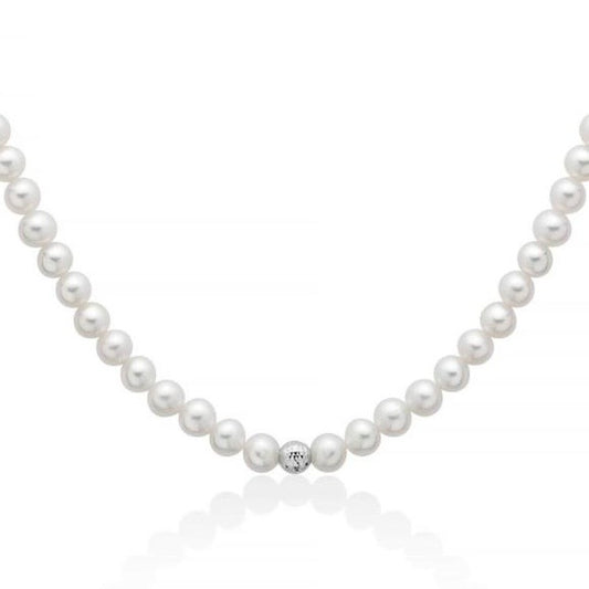 Collana Donna Miluna in Perle Vere e Oro Bianco 18kt – PCL6845 - Arena Gioielli 