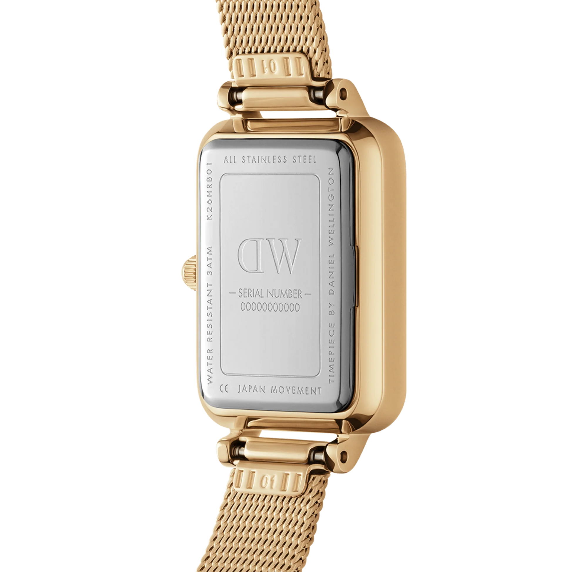 Orologio Donna Daniel Wellington Quadro Pressed Evergold White – DW00100556 - Arena Gioielli 
