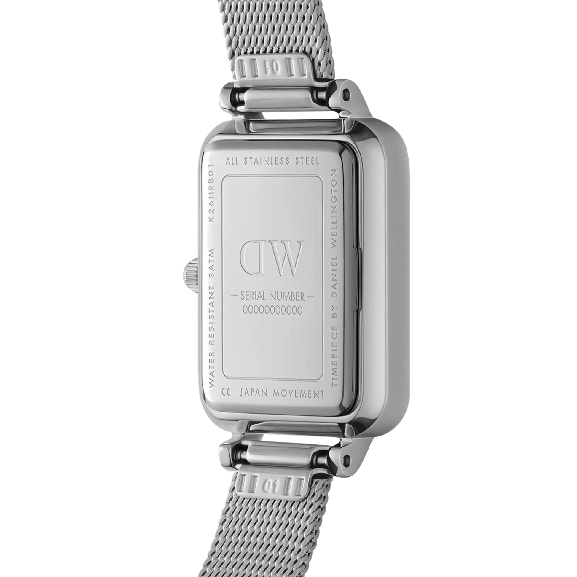 Orologio Donna Daniel Wellington Quadro Pressed Sterling White – DW00100438 - Arena Gioielli 