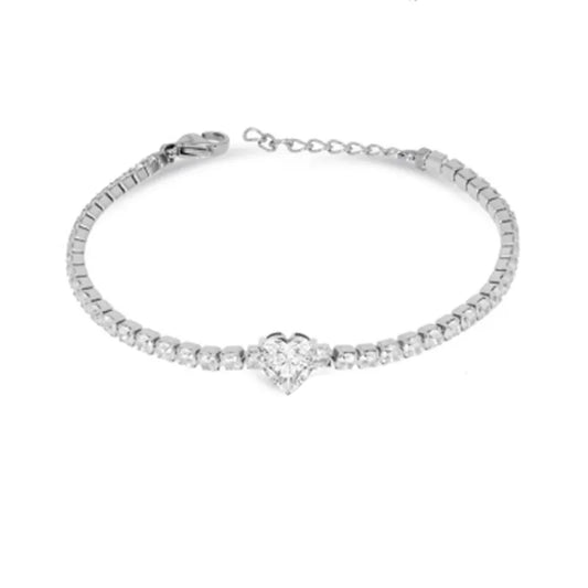 Bracciale tennis donna in acciaio LiuJo LJ2442 - Arena Gioielli 