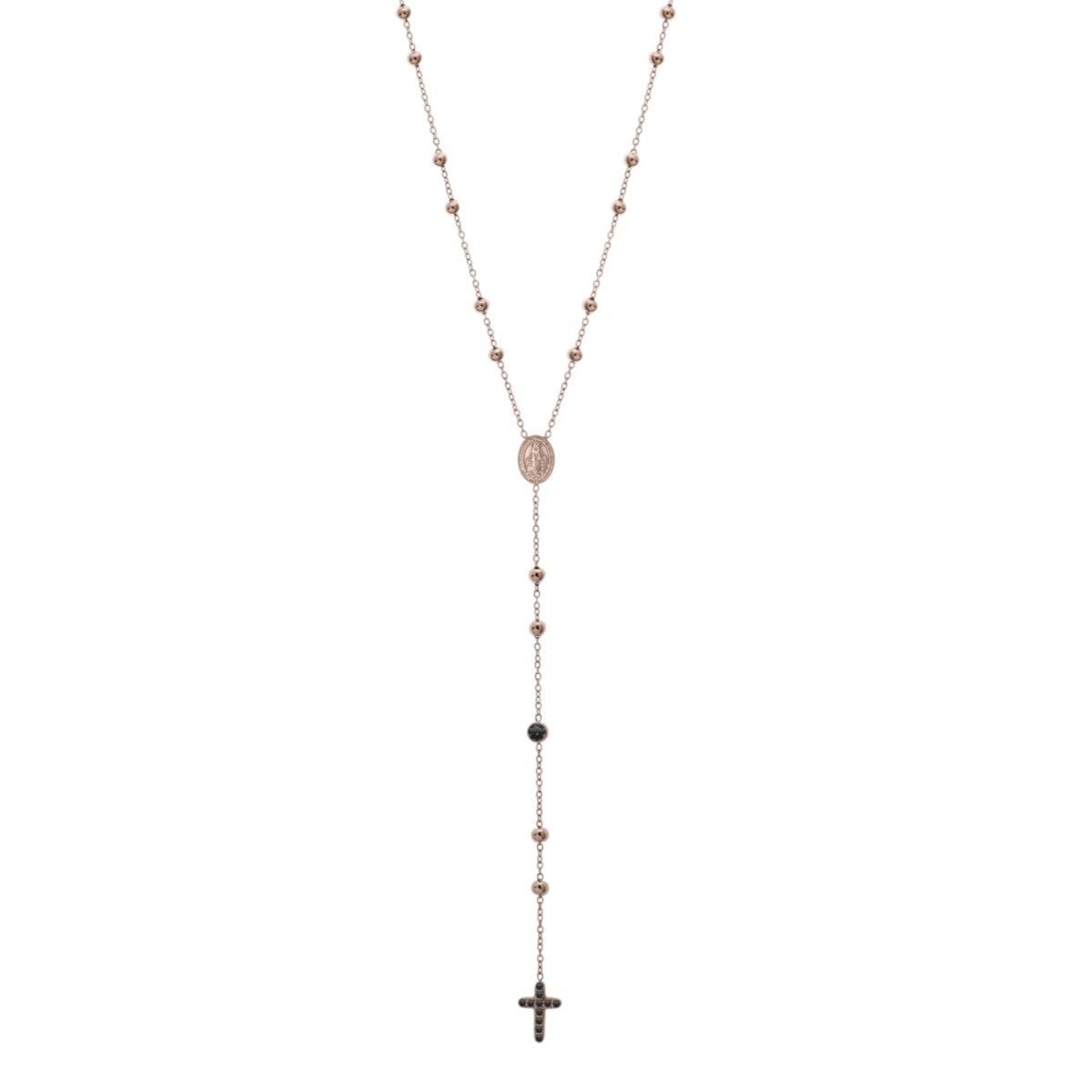 Collana Donna Liu Jo Essential LJ2757 – Rosario Oro Rosa Croce - Arena Gioielli
