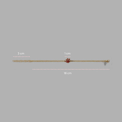Bracciale Donna Isola Bella Rolò Corallo 60000170 in Acciaio Placcato Oro e Smalto Rosso - Arena Gioielli
