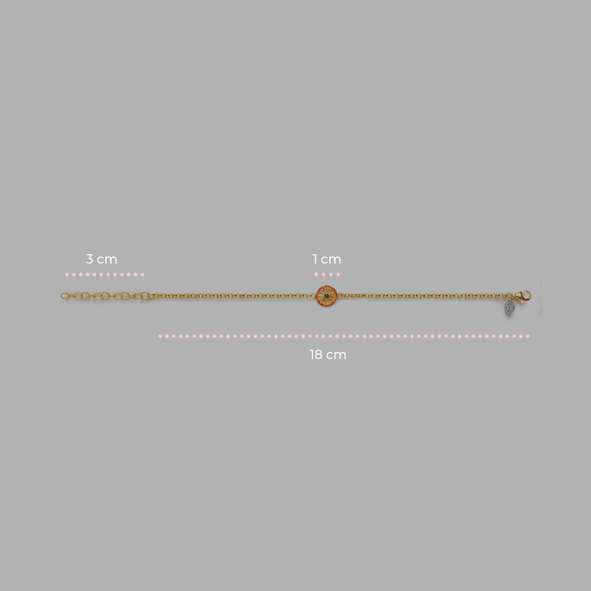 Bracciale Donna Isola Bella Ruota 60000157 Placcato Oro 18kt e Smalti - Arena Gioielli
