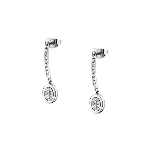 Orecchini Pendenti Donna Trussardi T-Concept TJAYY23 – Acciaio e Cristalli - Trussardi