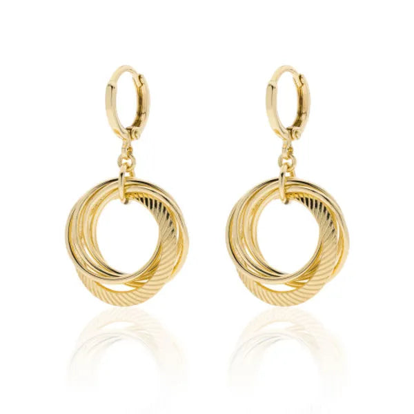 Orecchini donna cerchio in bronzo dorato Unoaerre 004EXO0071000 2340 - Arena Gioielli 