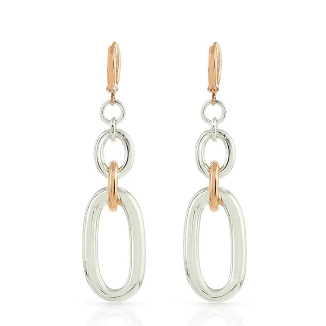 Orecchini pendenti in bronzo bicolore Unoaerre 000EXO4171000 1680 - Arena Gioielli 
