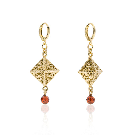 Orecchini pendenti in bronzo dorati Unoaerre 000EXO453100 2327 - Arena Gioielli 