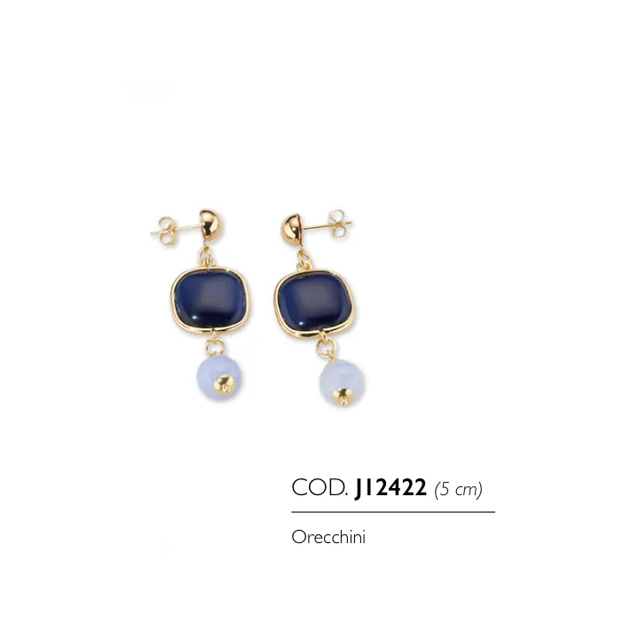 Orecchini Donna Sovrani Cristal Magique Cristalli Blu J12422 - Sovrani