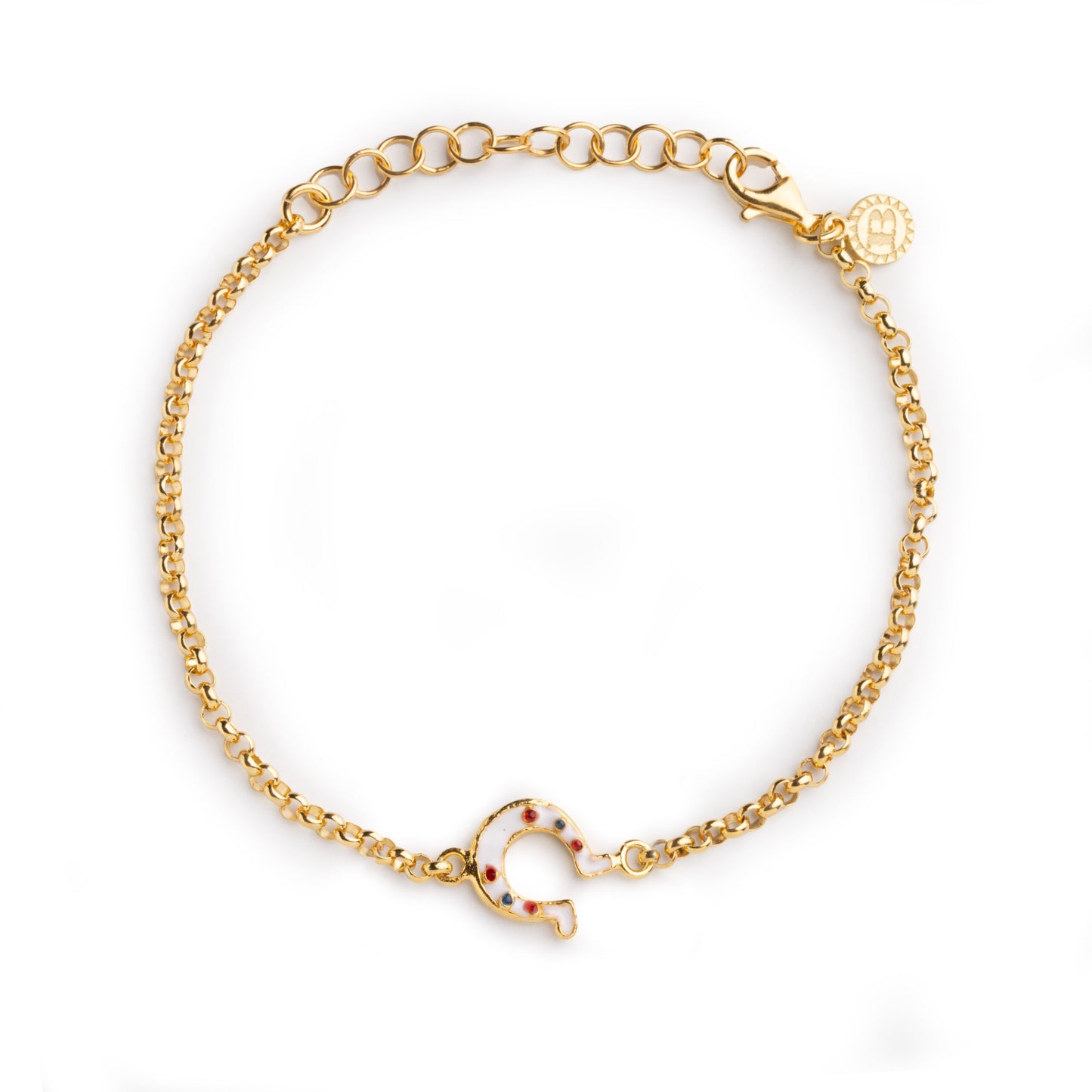 Bracciale in argento Isola Bella Ferro di cavallo Smalto 20001295 - Arena Gioielli 